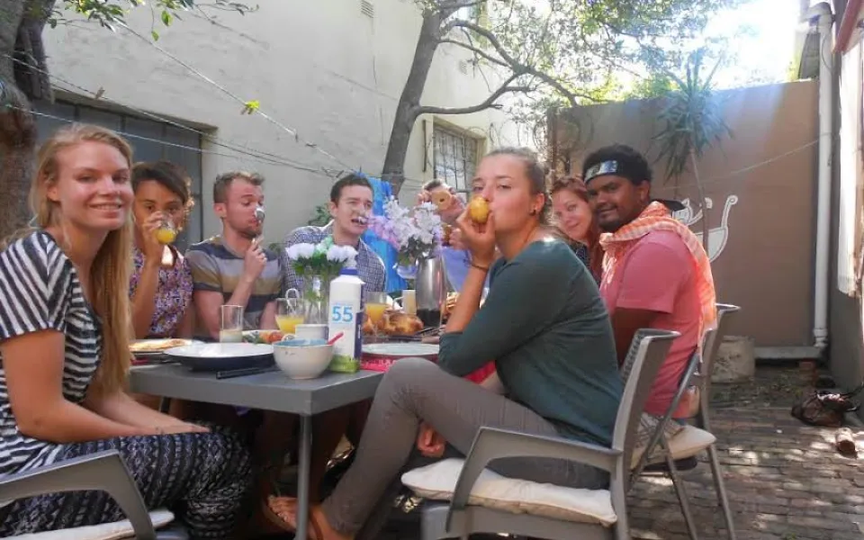 Aisha tijdens haar stage in Kaapstad 2