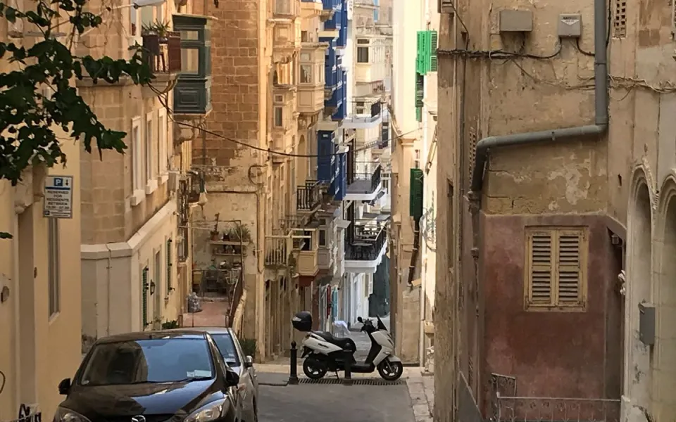 Diren tijdens zijn stage op Malta 2