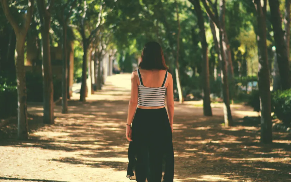 Elke tijdens haar stage in Spanje