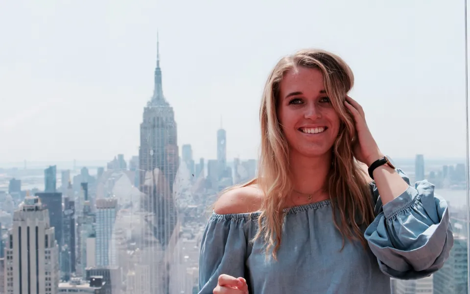 Famke tijdens haar stage in New York! 3