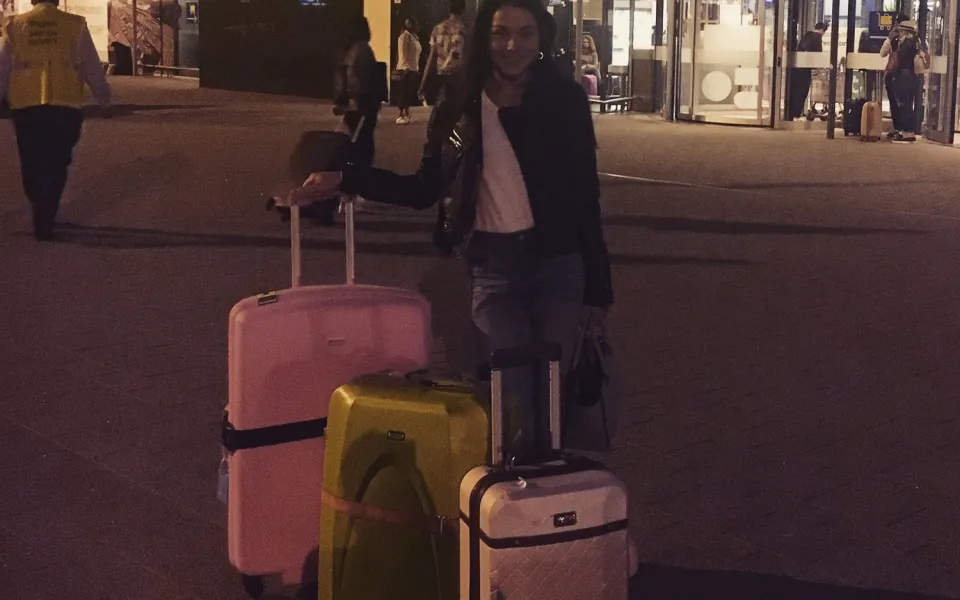 Fleurance tijdens haar stage in Barcelona