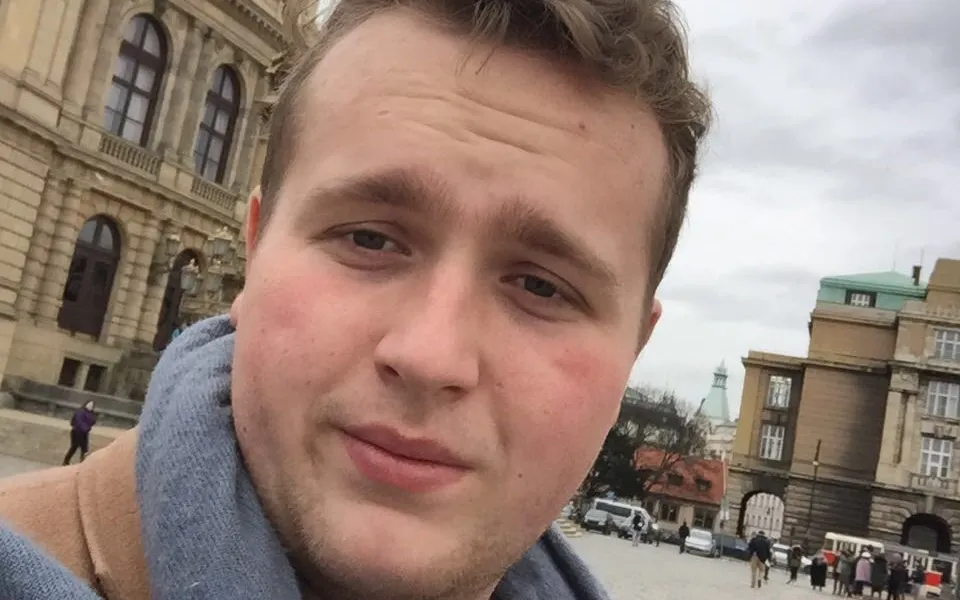 Jordy tijdens zijn stage in Berlijn