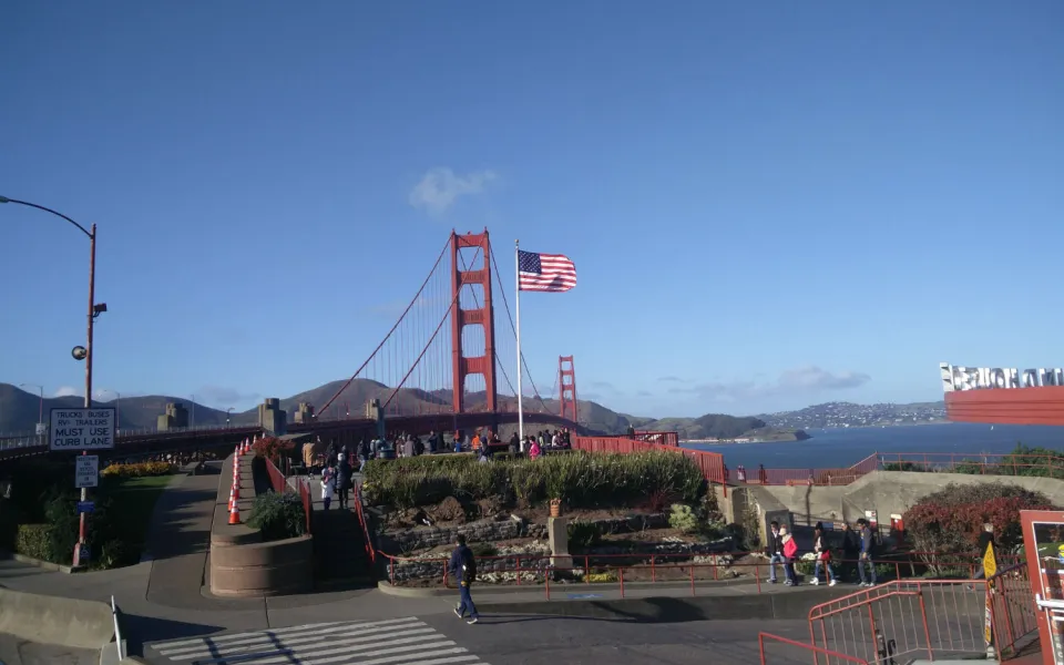 Kevin tijdens zijn stage in San Francisco!