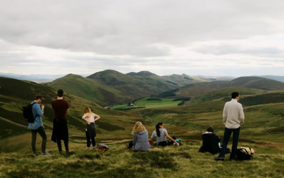 Maarten tijdens zijn tijd in Edinburgh