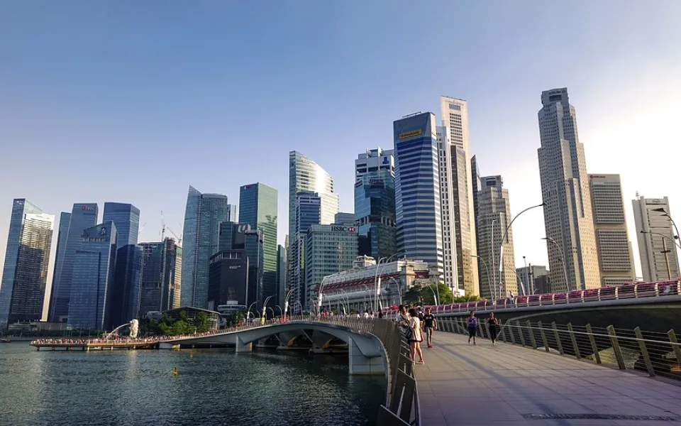 Steven tijdens zijn stage in Singapore 1