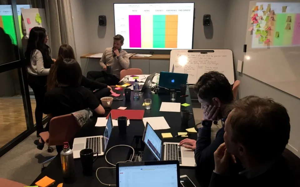 Sophie tijdens haar stage in Stockholm 1