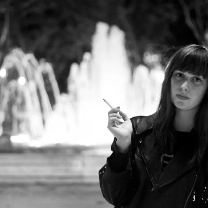 Julee tijdens haar stage in Montpellier, Frankrijk