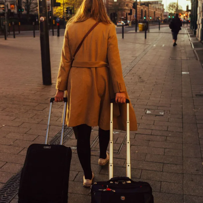 Meg tijdens haar stage in Leicester