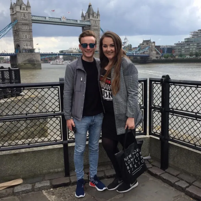 Nadieh tijdens haar stage in London, Engeland