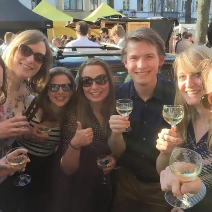 Olga tijdens haar studie in New York