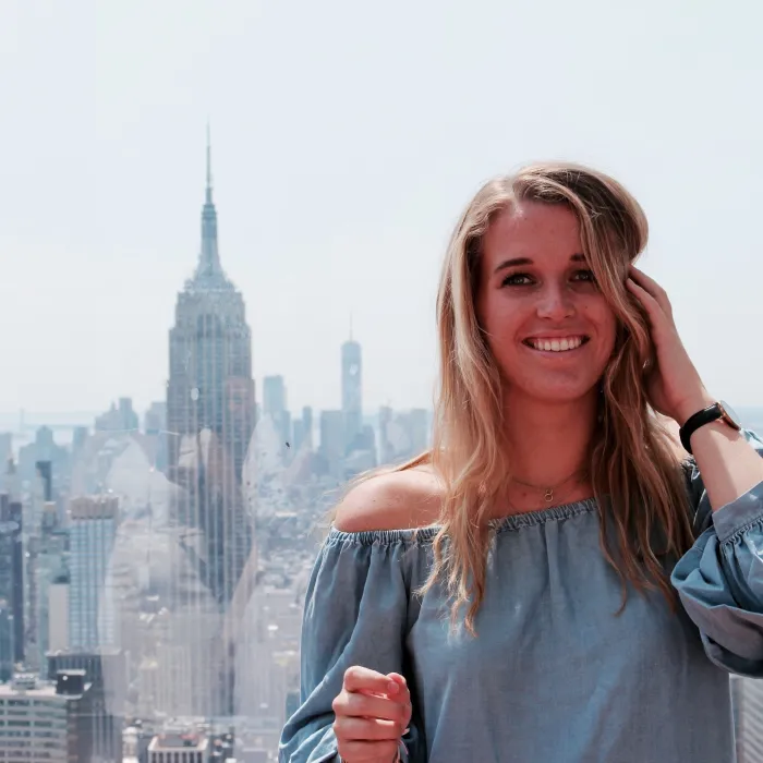 Famke tijdens haar stage in New York! 3