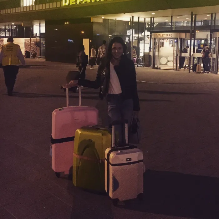 Fleurance tijdens haar stage in Barcelona