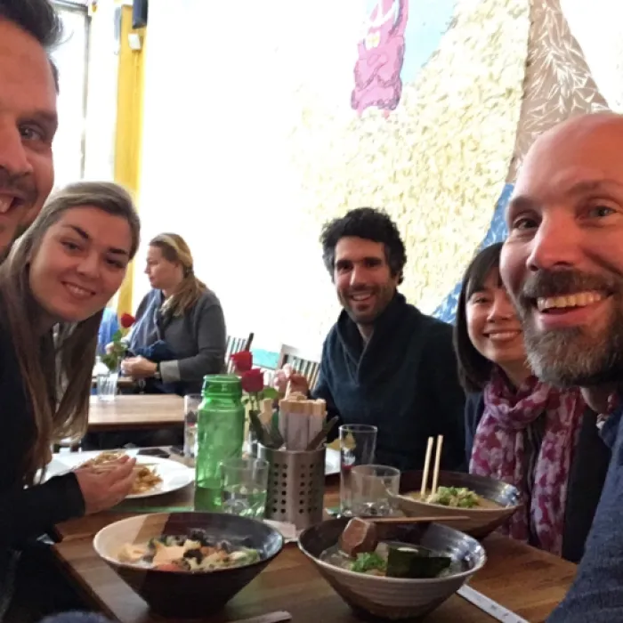 Sophie tijdens haar stage in Stockholm 2