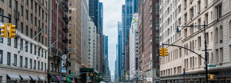 Sarah tijdens haar stage in New York City